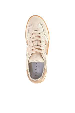 Sneakers da donna Hogan in camoscio con logo laterale