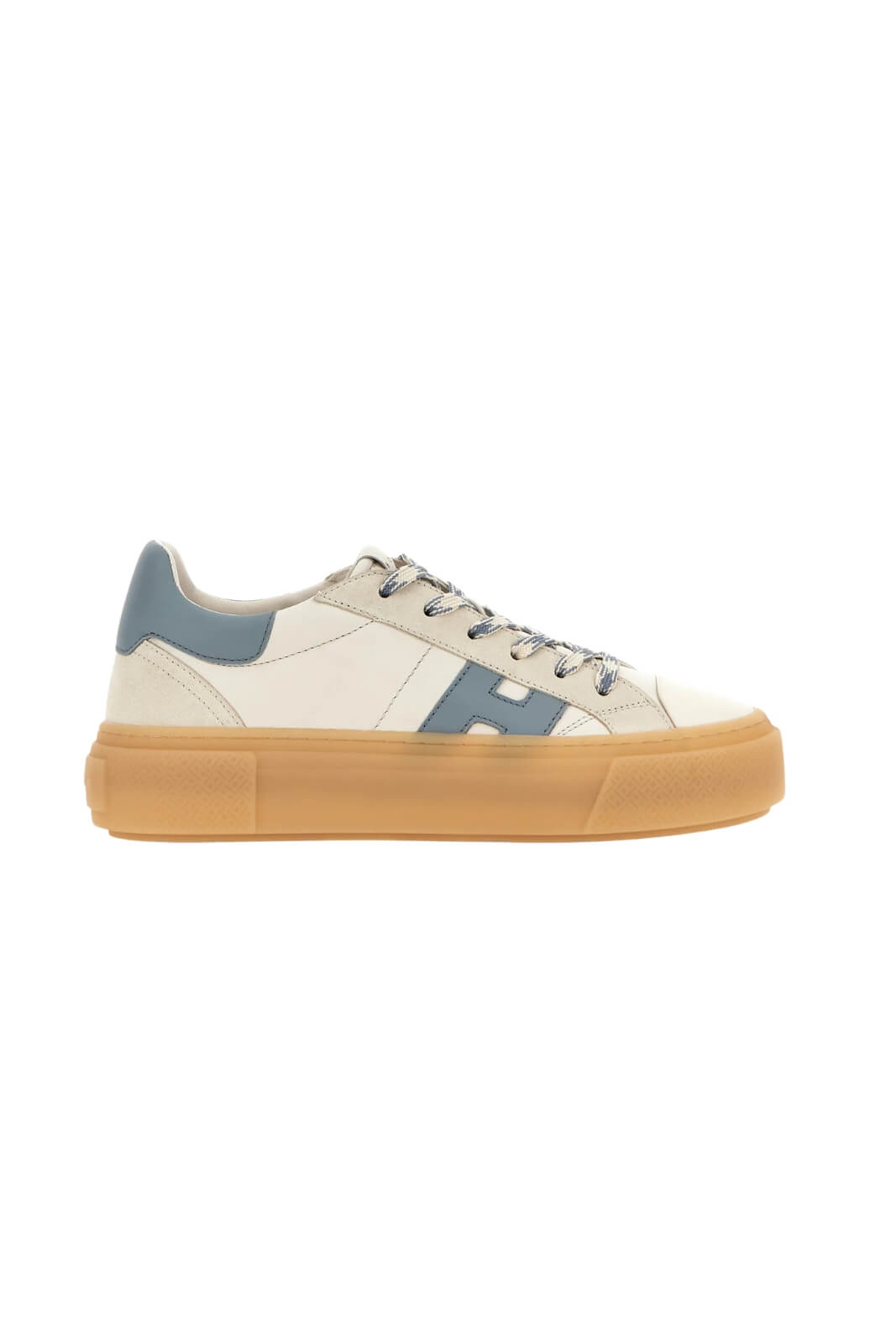 Sneakers da donna Hogan con logo laterale e suola alta chunky