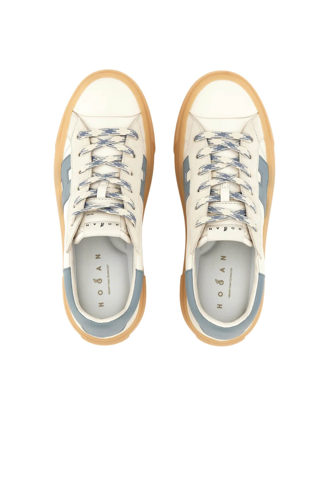 Sneakers da donna Hogan con logo laterale e suola alta chunky