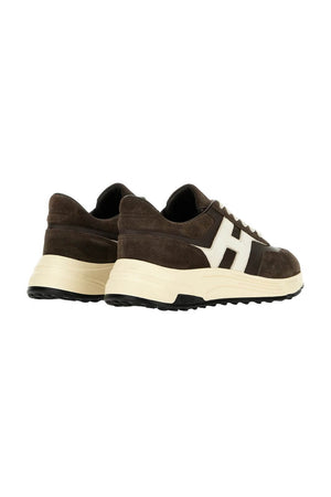 Hogan men's sneakers HYPERLIGHT suede brown