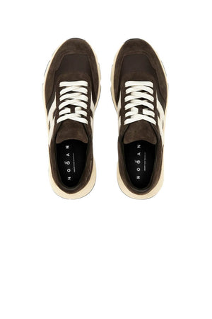 Hogan men's sneakers HYPERLIGHT suede brown