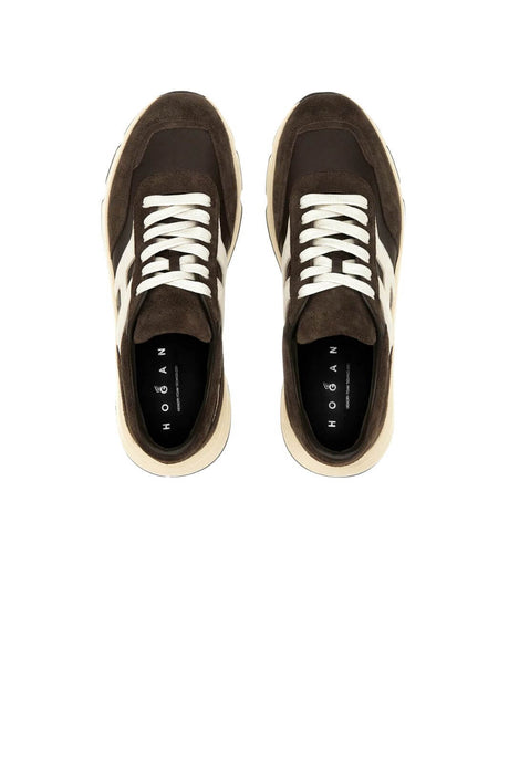 Hogan men's sneakers HYPERLIGHT suede brown