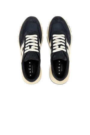 Hogan Hyperlight Men's Sneakers in Blue Suede