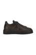 Hogan men's H STRIPES sneakers in brown leather