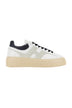Hogan men's H STRIPES sneakers in white leather