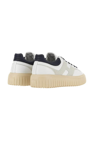 Hogan men's H STRIPES sneakers in white leather