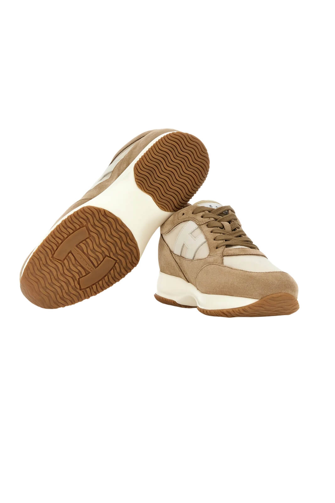 Sneakers da uomo Hogan modello alta con inserti in camoscio