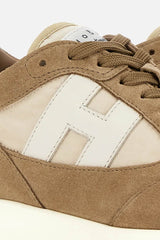 Sneakers da uomo Hogan modello alta con inserti in camoscio