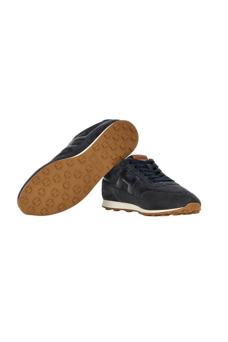 Sneakers da uomo Hogan in pelle scamosciata con logo laterale