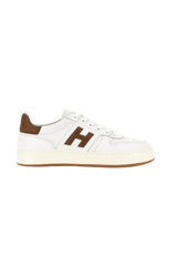 Hogan sneakers H668 da uomo con logo laterale a contrasto