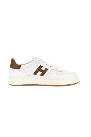 Hogan sneakers H668 da uomo con logo laterale a contrasto