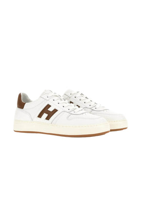 Hogan sneakers H668 da uomo con logo laterale a contrasto