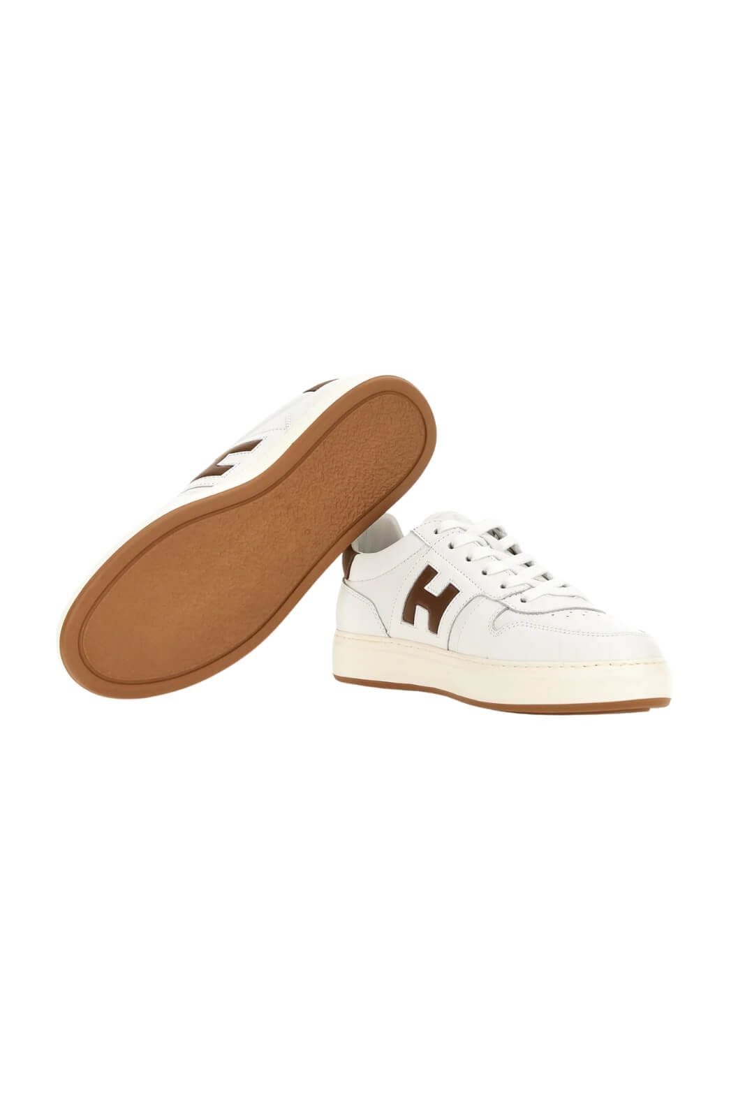Hogan sneakers H668 da uomo con logo laterale a contrasto