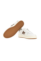 Hogan sneakers H668 da uomo con logo laterale a contrasto