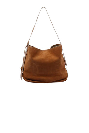 Hogan borsa donna Hobo media a spalla in pelle scamosciata 