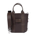 Hogan Borsa donna script in pelle martellata marrone fronte