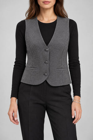 i Blues gilet sans manches femme en jersey à micro-motif
