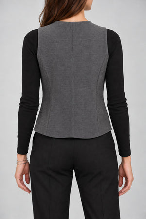 i Blues gilet sans manches femme en jersey à micro-motif