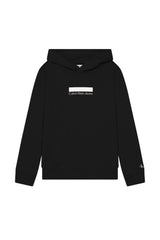 Sudadera infantil Calvin Klein con capucha y logotipo de bloques pequeños