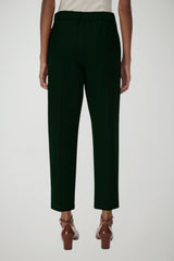 i Blues Pantaloni Donna in tessuto stretch / Verde