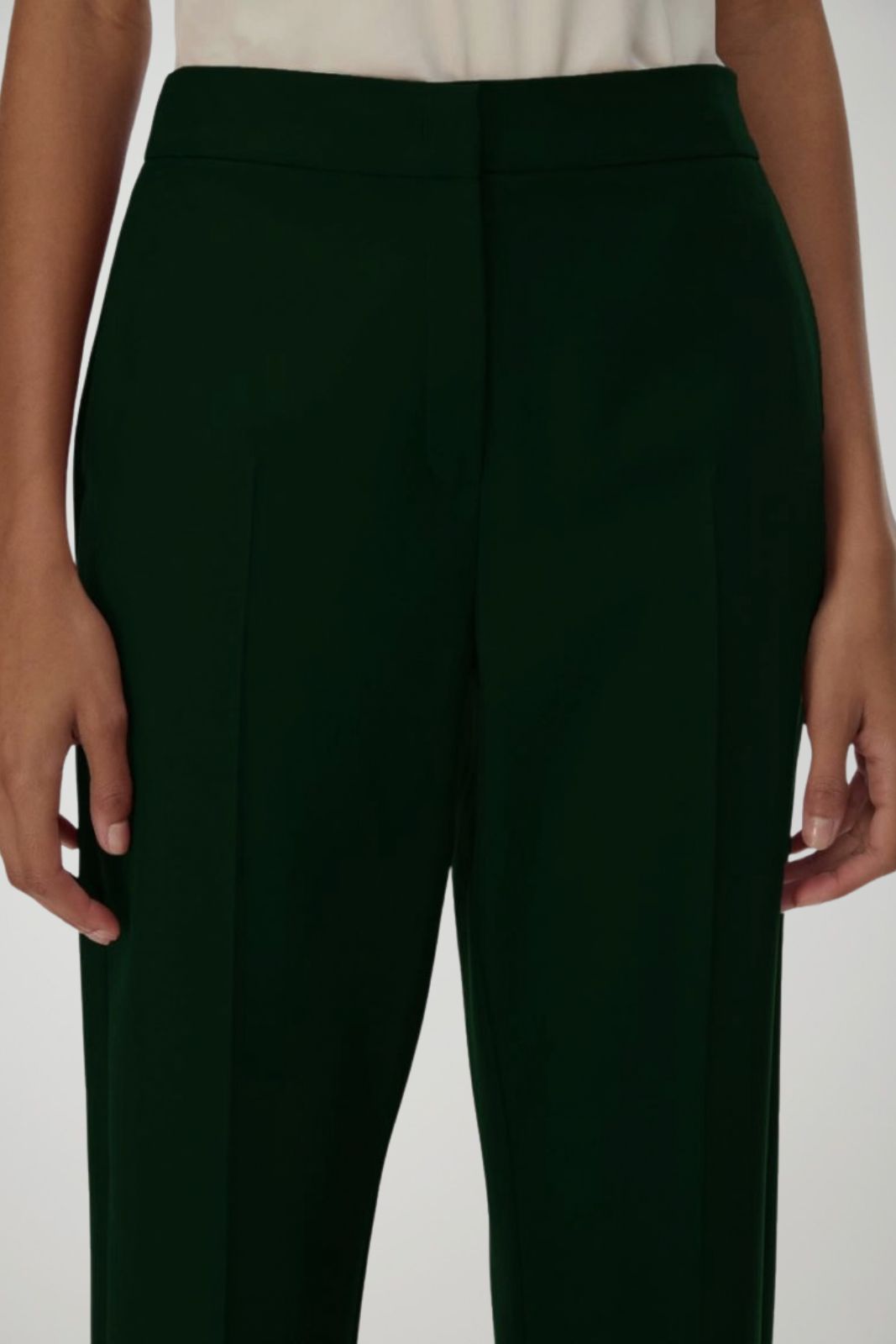 i Blues Pantaloni Donna in tessuto stretch / Verde