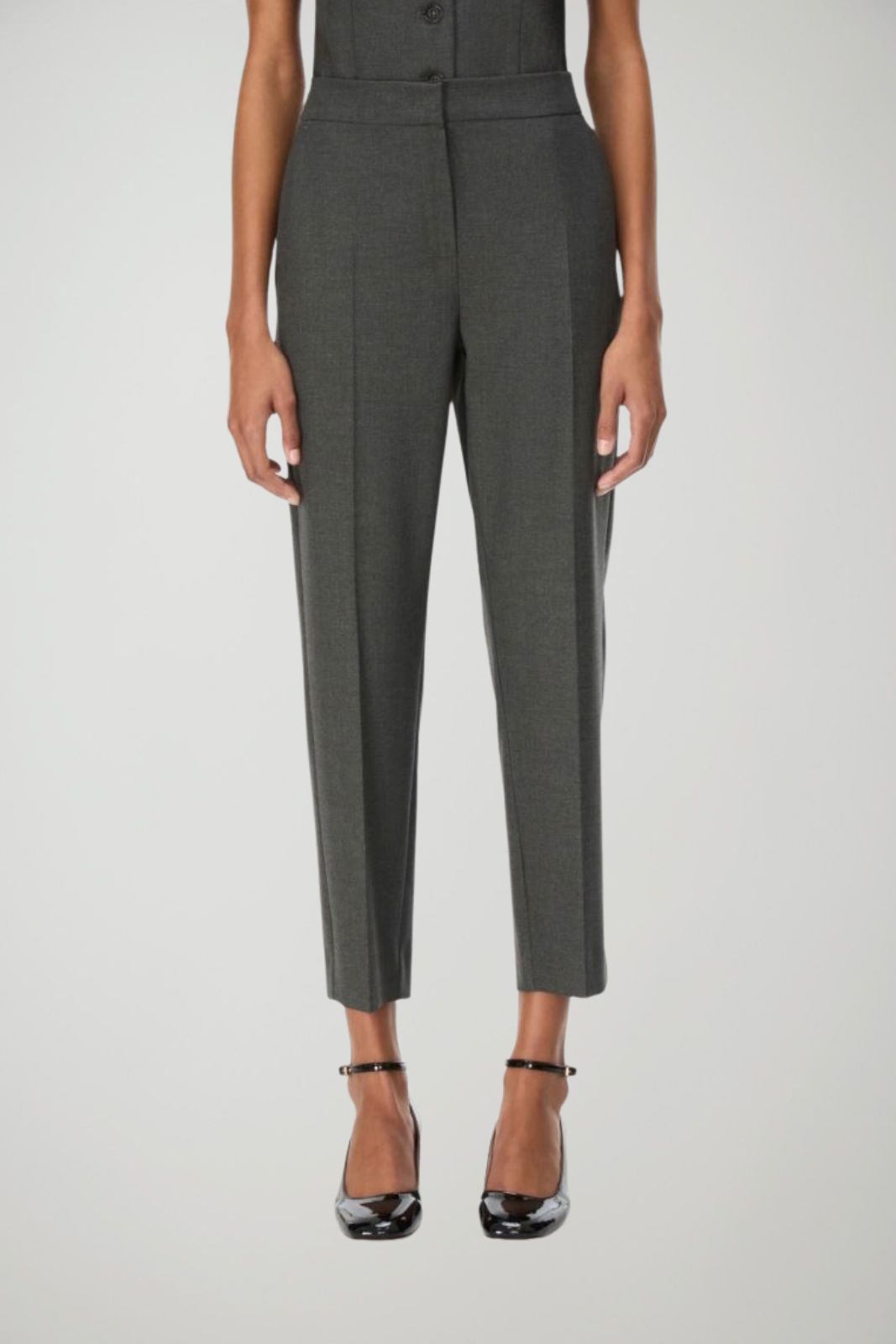 i Blues Pantaloni Donna in tessuto stretch / Antracite