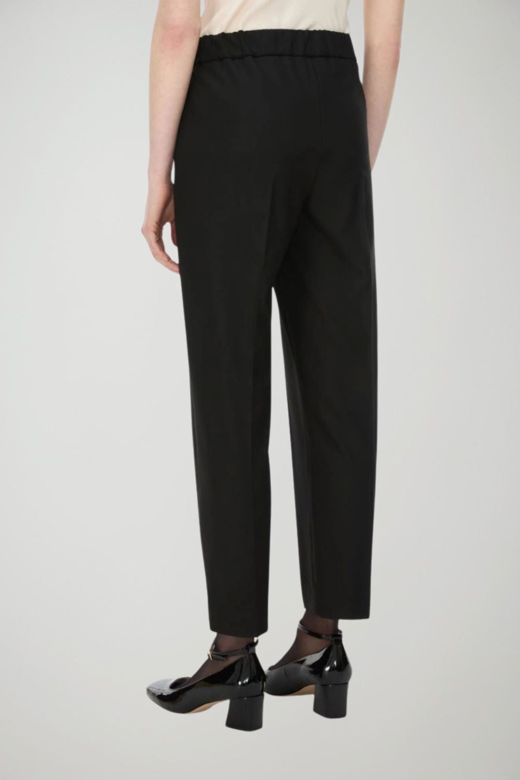 i Blues Pantaloni Donna in tessuto stretch / Nero