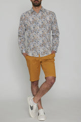 Impure Men's Twill Stretch Bermuda Shorts