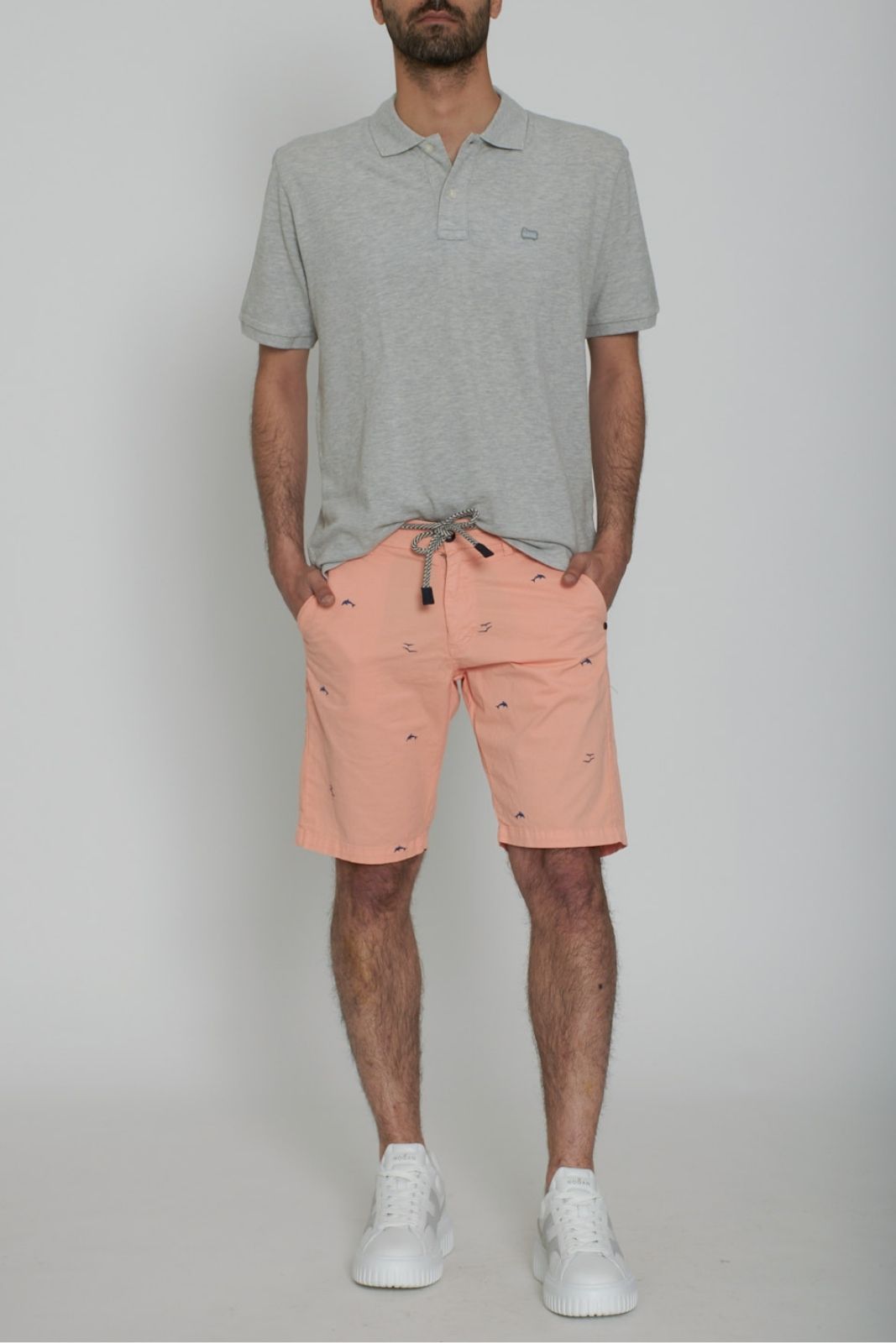 Impure Men's Twill Stretch Bermuda Shorts