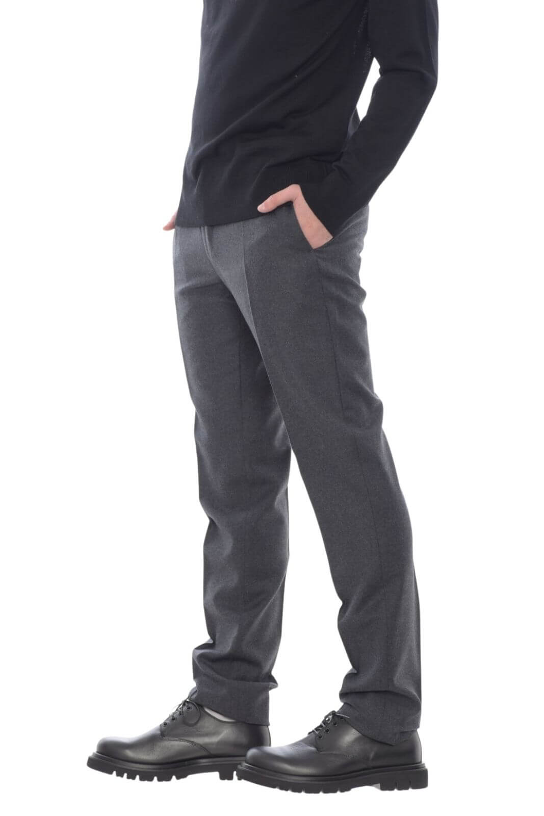 Pantalón de lana virgen de hombre Incotex