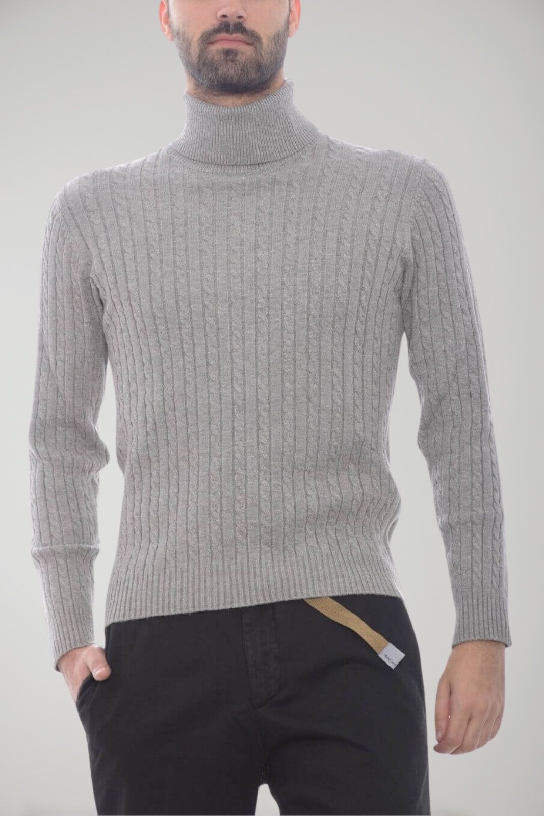 Cashmere Company dolcevita uomo a trecce