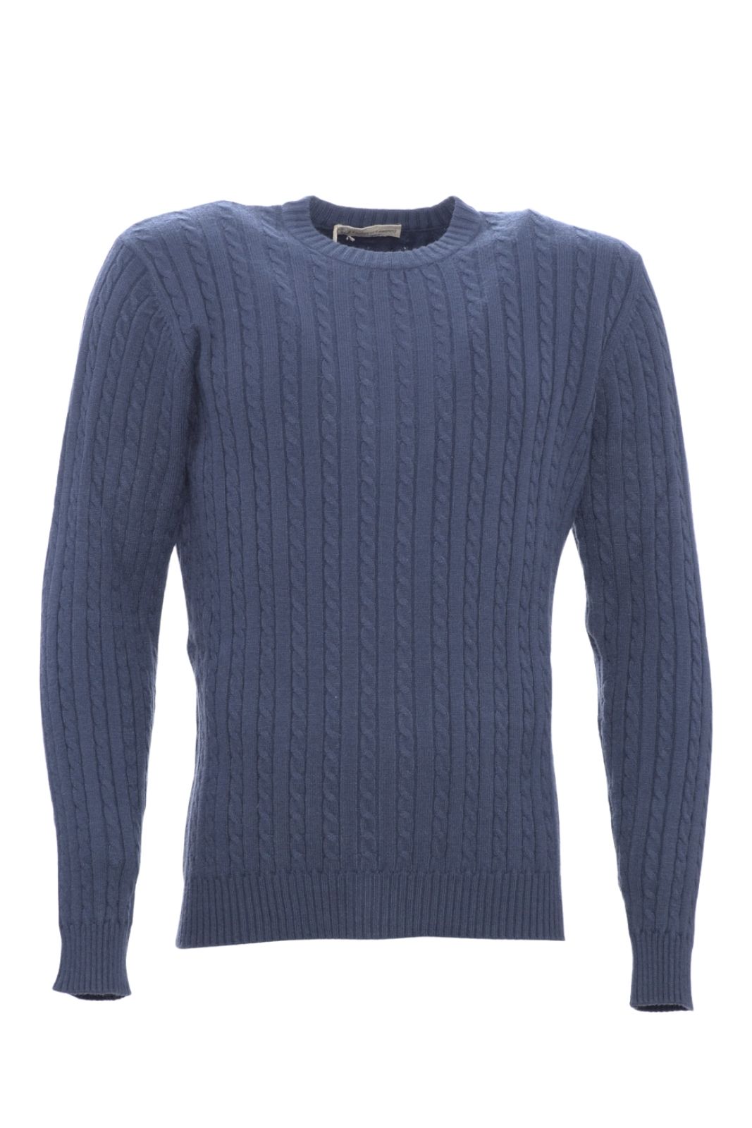 Cashmere Company maglia uomo girocollo a trecce