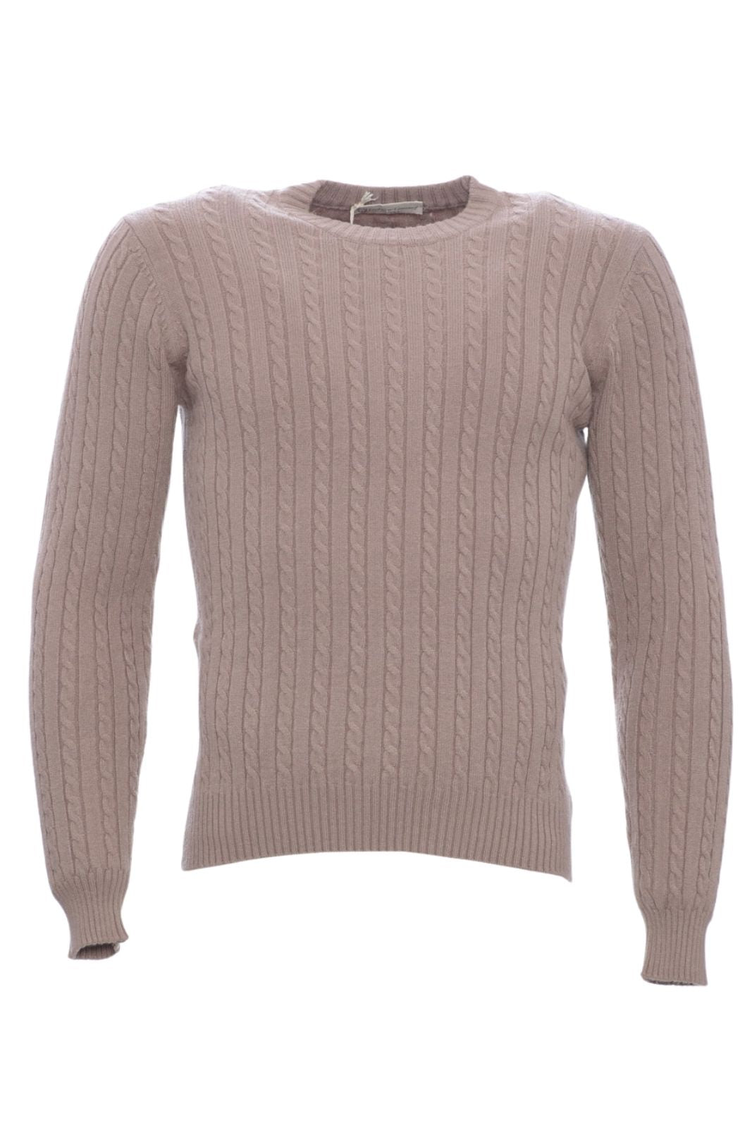 Cashmere Company maglia uomo girocollo a trecce