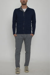 Cashmere Company men's cable knit cardigan