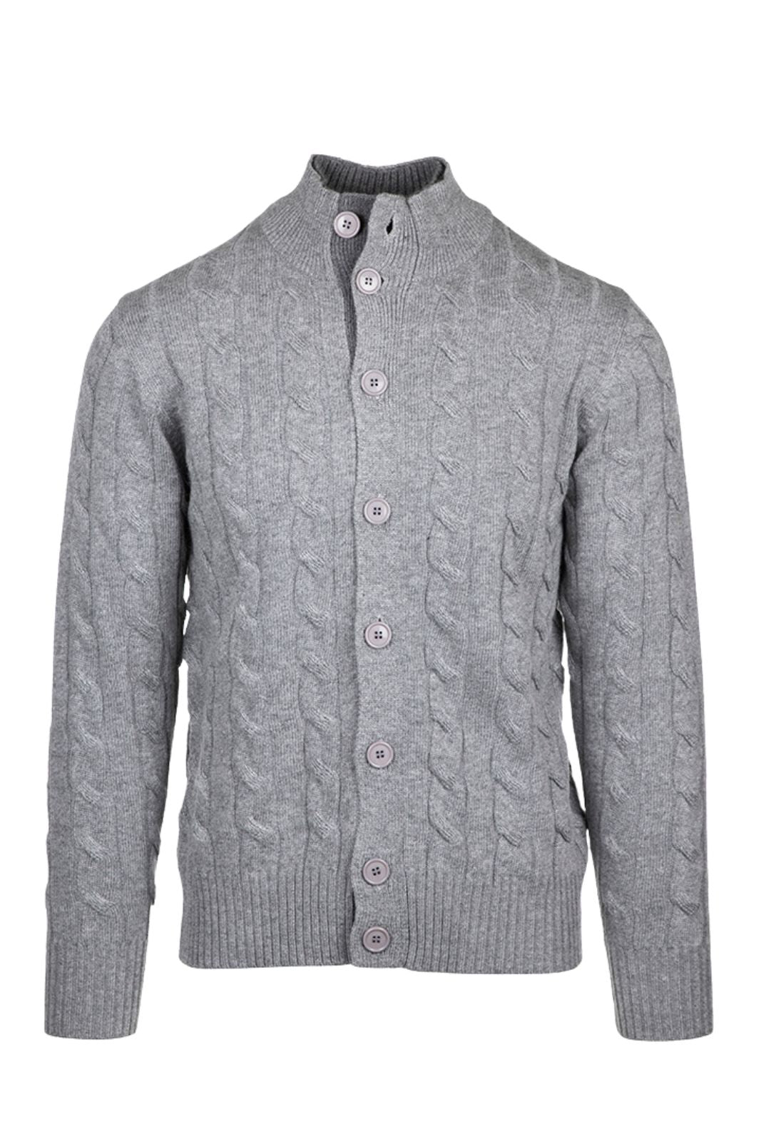 Cashmere Company men's cable knit cardigan