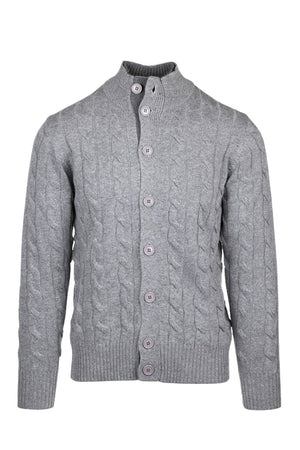 Cashmere Company men's cable knit cardigan