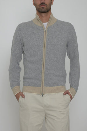 Cashmere Company men's wool blend cardigan