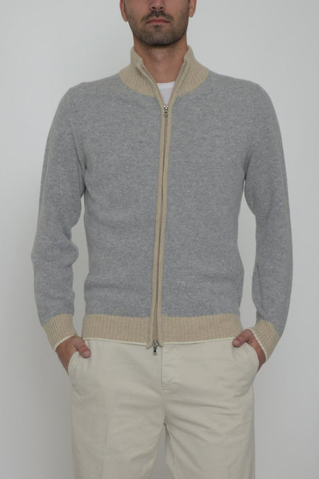 Cashmere Company men's wool blend cardigan