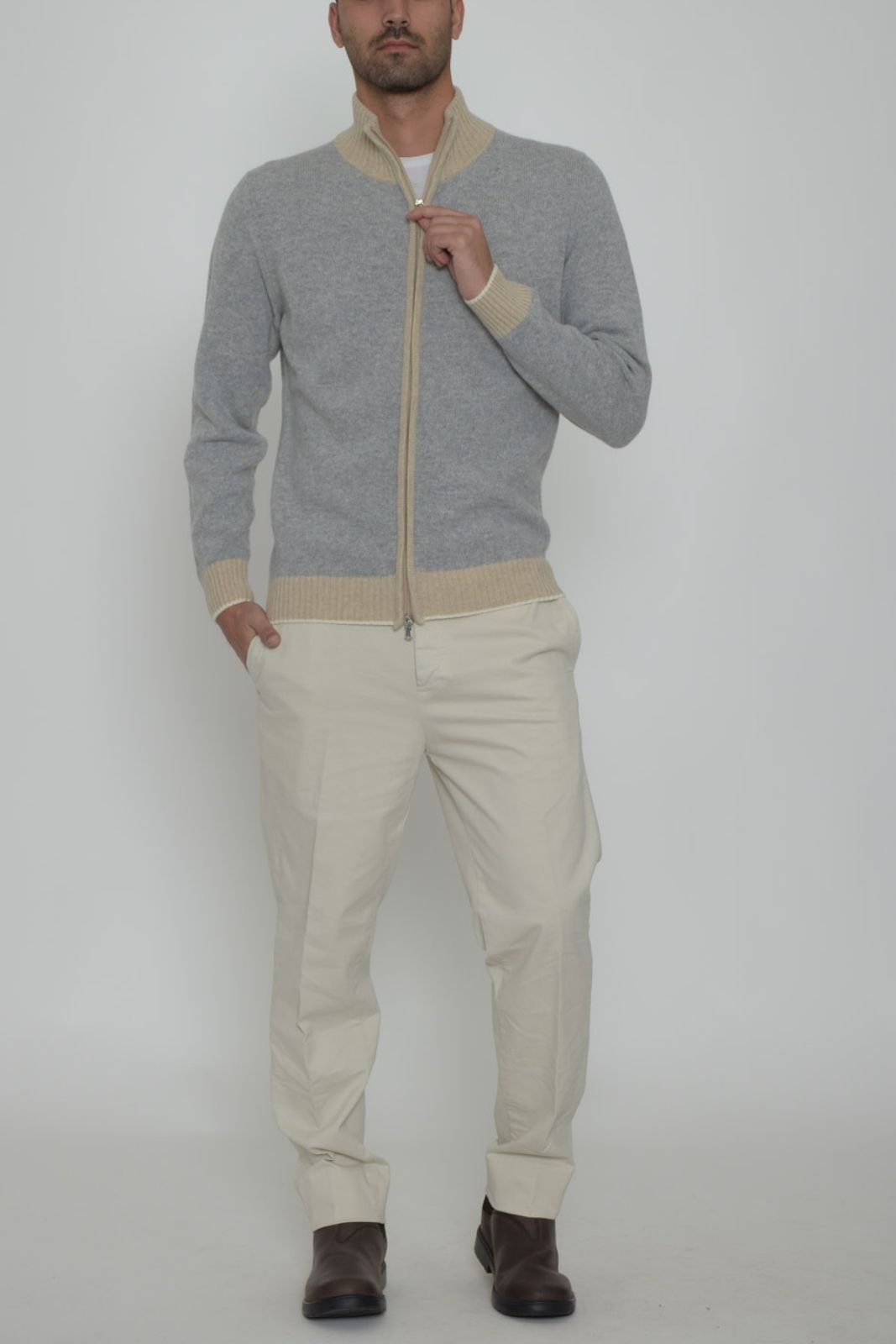 Cashmere Company cardigan uomo in misto lana