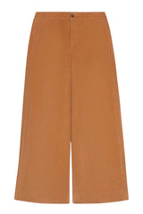 i Blues Pantaloni Donna Wide Leg in velluto / Cammello