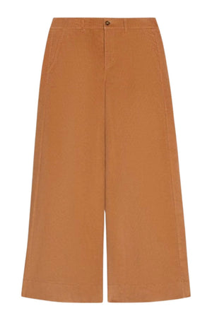 i Blues Pantaloni Donna Wide Leg in velluto / Cammello