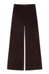 i Blues Pantaloni Donna Wide Leg in velluto / Marrone
