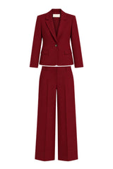 i Blues Tailleur Donna in misto viscosa / Rubino