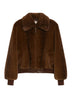 Bomber da donna I Blues in pelliccia sintetica fronte