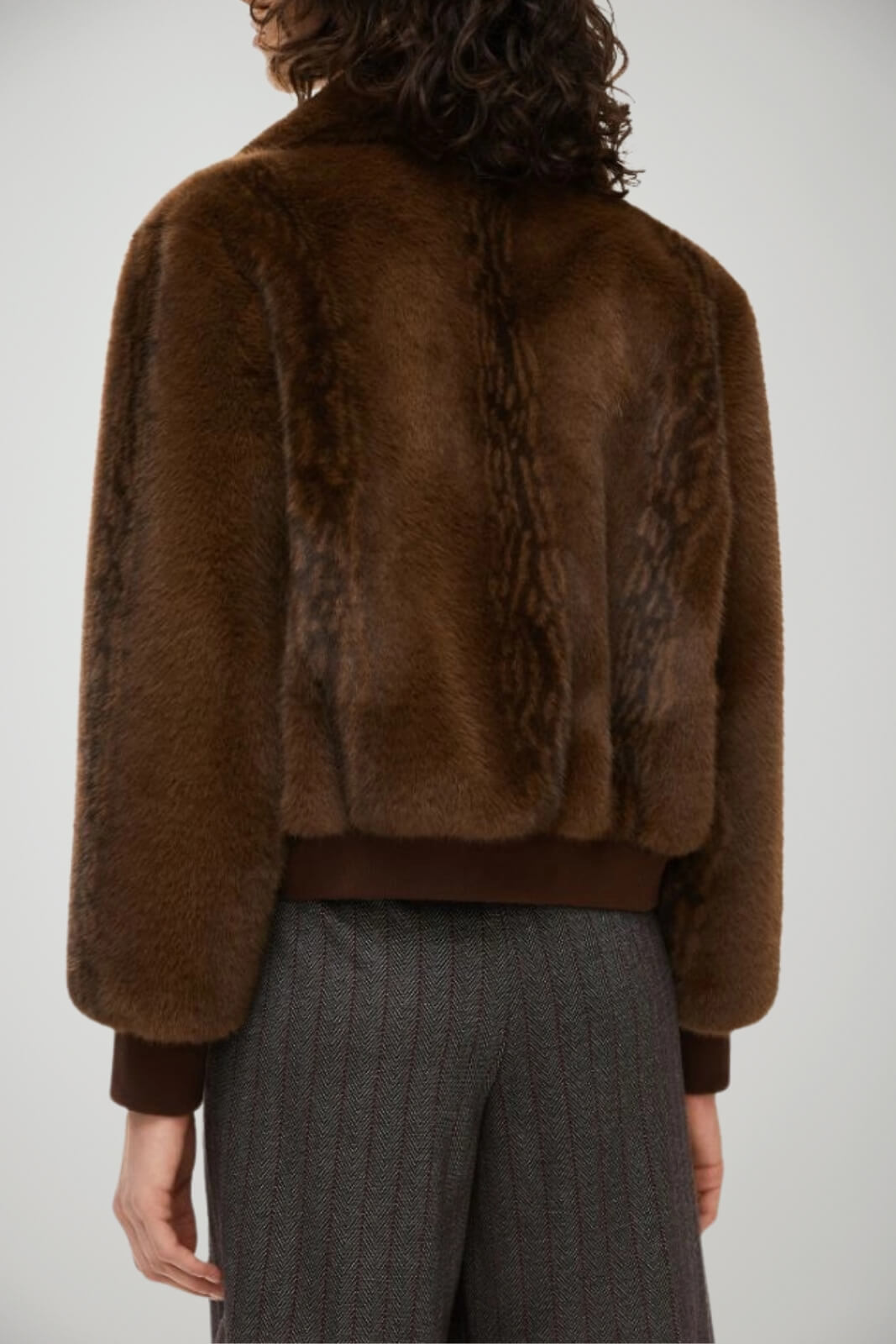 Bomber da donna I Blues in pelliccia sintetica retro