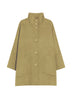 Cappotto da donna I Blues modello cappa over fit fronte color sabbia
