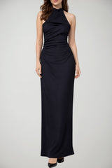 Iblues Abito Donna in crepe con scollo americano