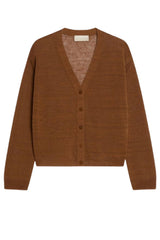 Iblues Cardigan Donna in misto lino / Castagna