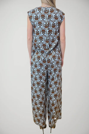 Iblues Jumpsuit Donna smanicata con stampa all over