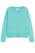 Iblues Maglia Donna scollo a barca misto lino / Acqua Marina